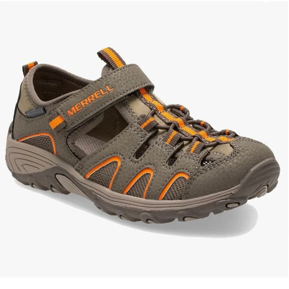 Merrell Kids Hydro H2O Hiker Outdoor Sport Sandal Size 3 Big Kid Gunsmoke/Orange